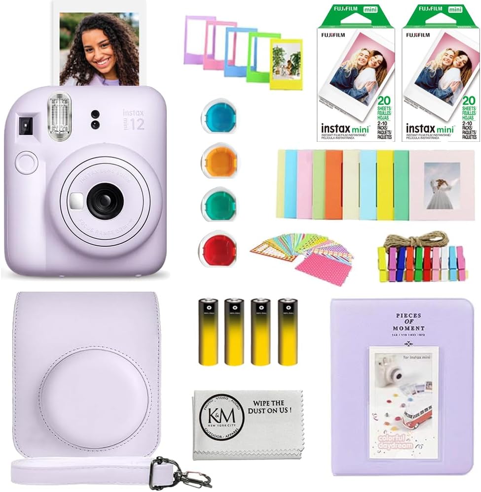 FUJIFILM INSTAX Mini 12 Instant Film Camera | Lilac Purple