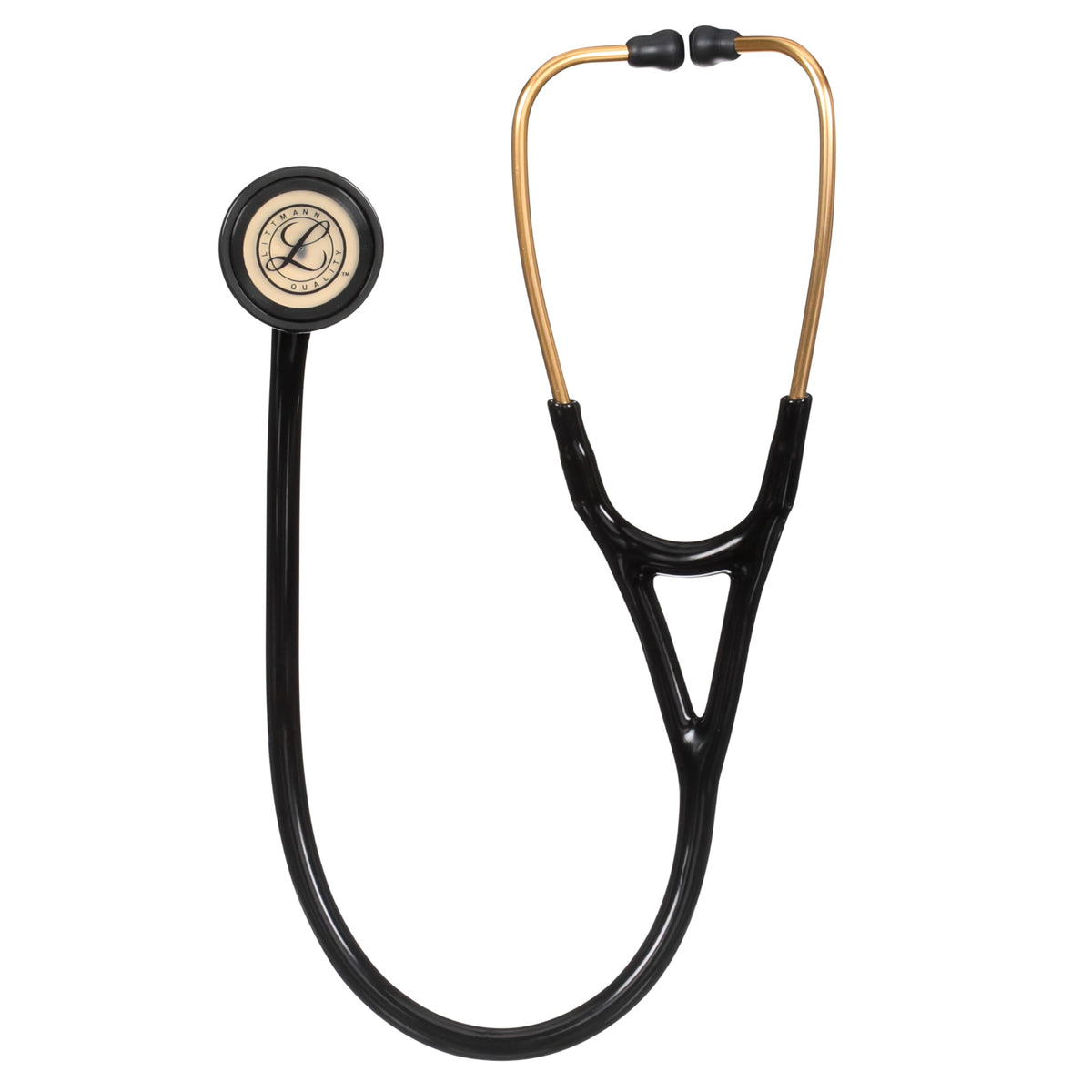 3M Littmann Master Cardiology Stethoscope, 2176, Stainless Steel Smoke-Finish Chestpiece, 27" Black Tube