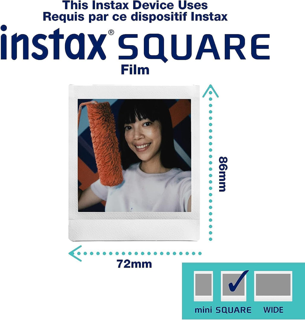 FUJIFILM INSTAX Square SQ40 Instant Camera (Black) Case Bundle
