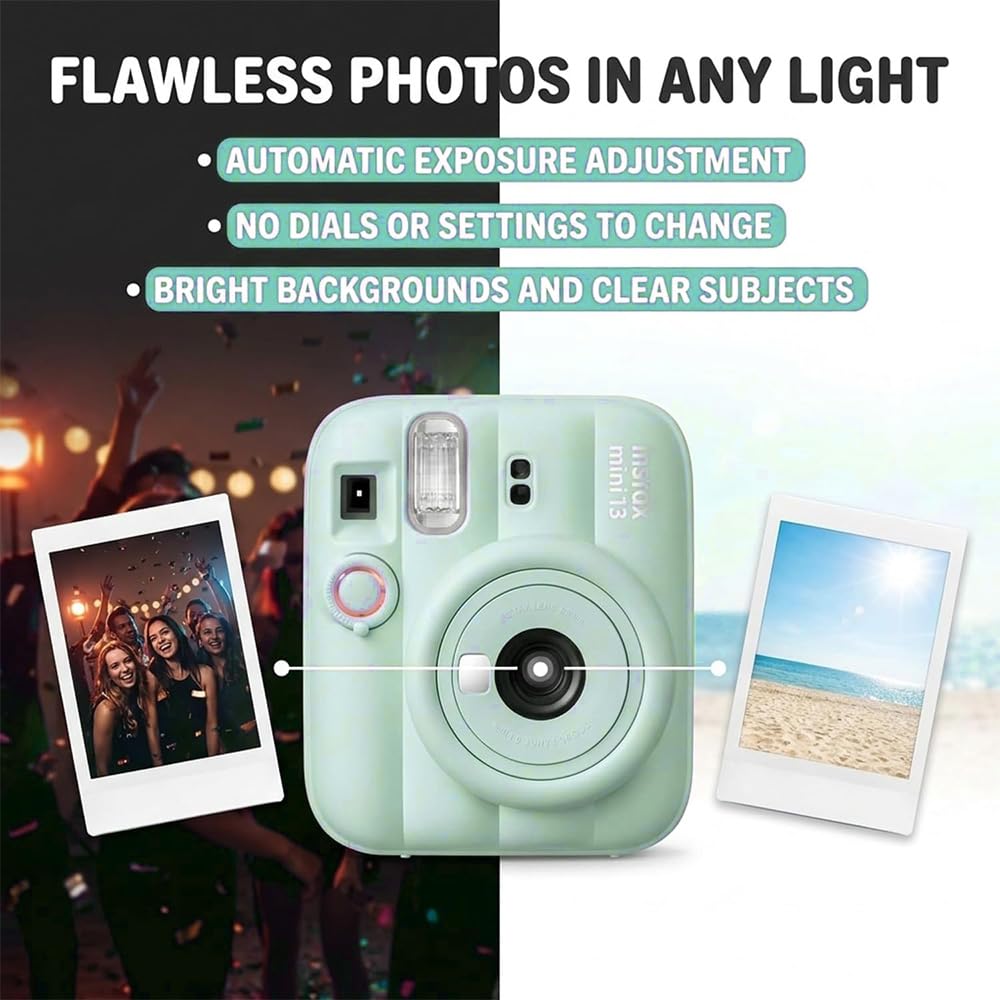 Fujifilm Instax Mini 13 Blue Instant Camera with 20-Sheet Film Set