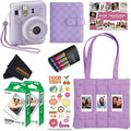 Fujifilm INSTAX MINI 12 Blue Bundle 2025 (2 Single Packs (20 Sheets), Lilac Purple)