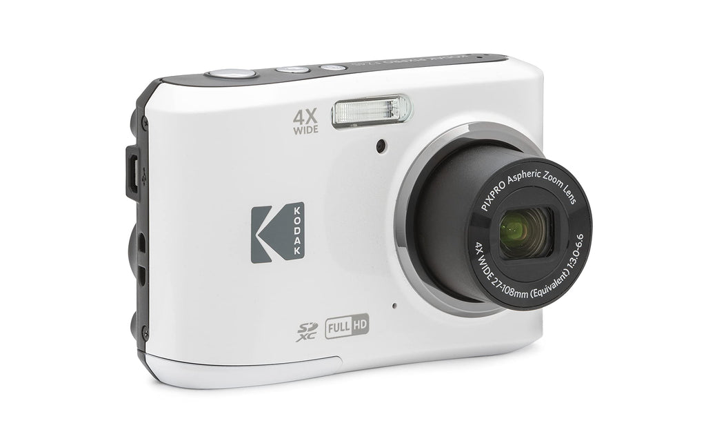 KODAK PIXPRO FZ45 16MP Compact Digital Camera, 4X Optical Zoom, AA, Pink