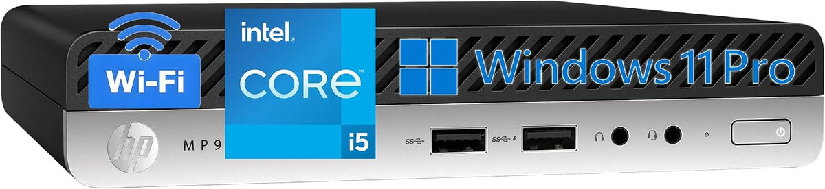 HP Mini PC, Intel Core i5-9500T, 16GB DDR4 RAM, 256GB SSD, 2X DisplayPort