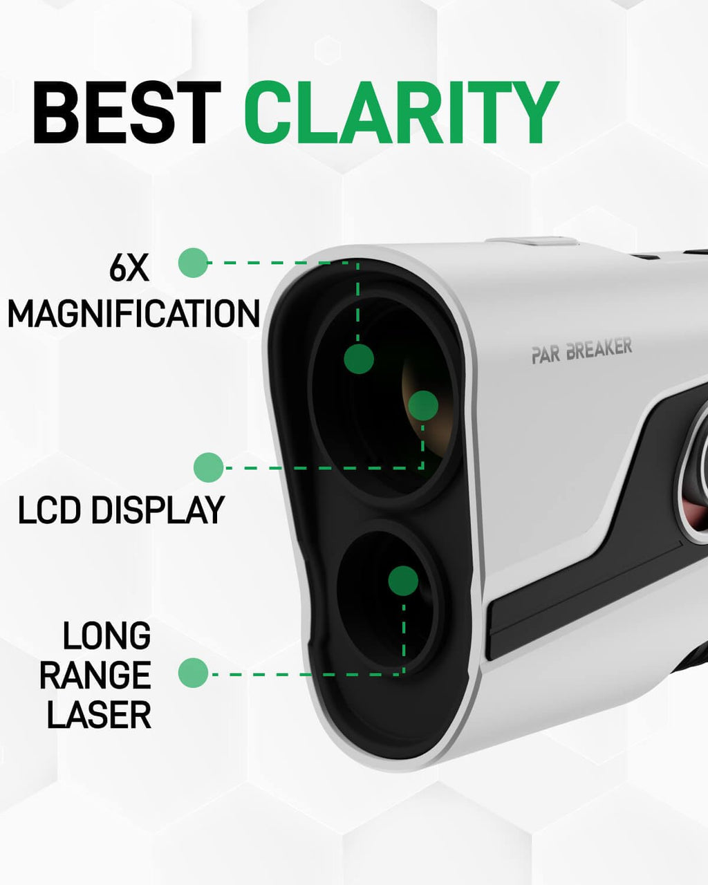 Yard Sync L30 Golf Laser Rangefinder with Slope On/Off Switch