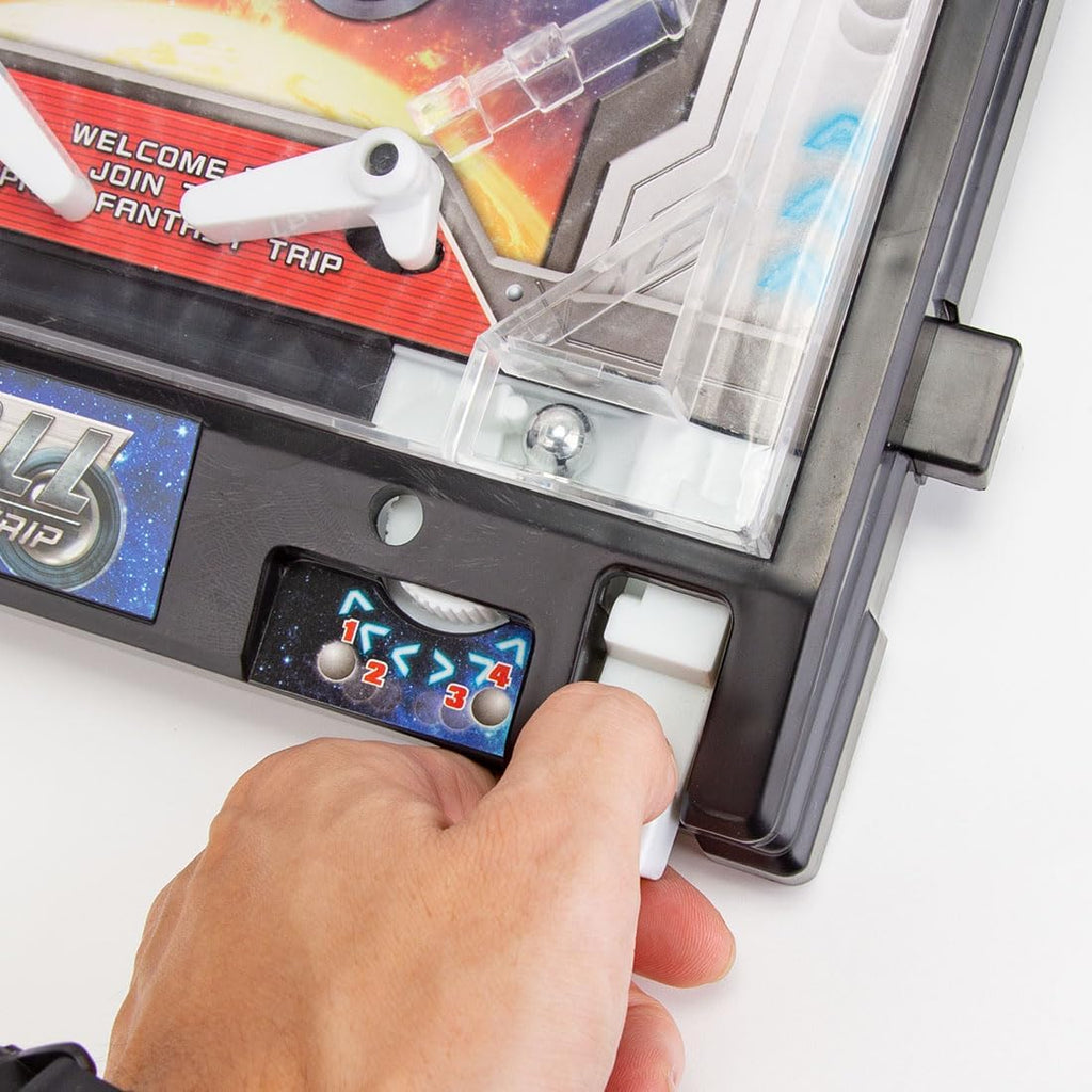 Mini Pinball Game Machine Desktop Ball Shooting Toy (Plug-in Version)
