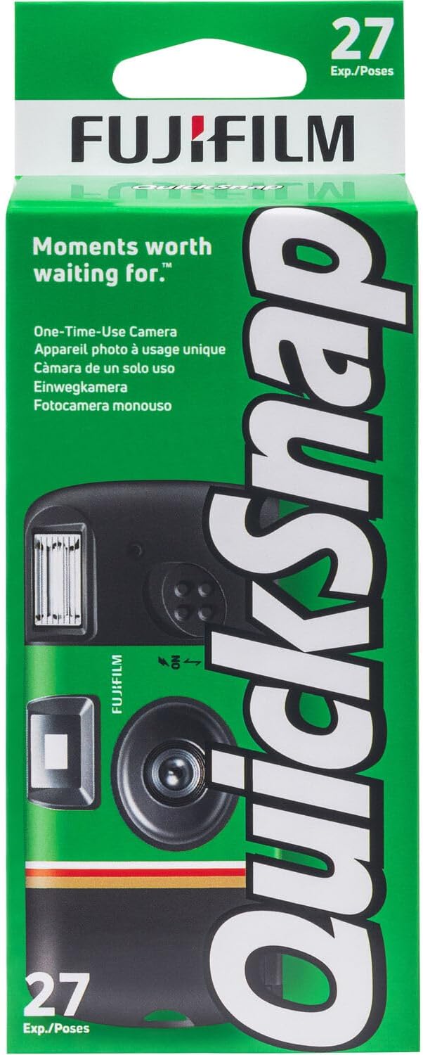 FUJIFILM QuickSnap Flash 400 One-Time-Use Disposable Camera (4 Pack)