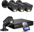 ANNKE 8CH H.265+ 3K Lite Wired Security Camera System,4X 2MP Cam, 1TB HDD