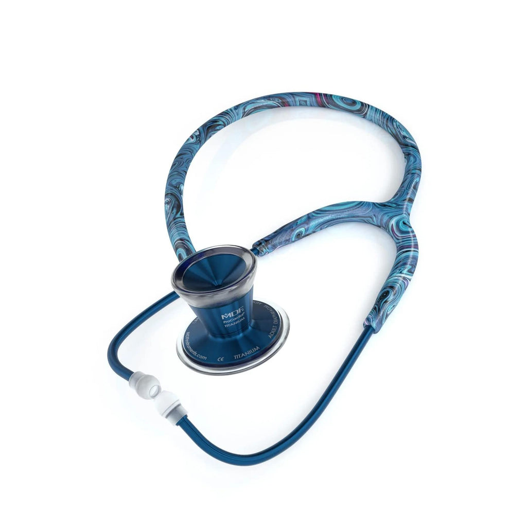 MDF Titanium Engravable Cardiology Stethoscope, Rose Gold - Pink
