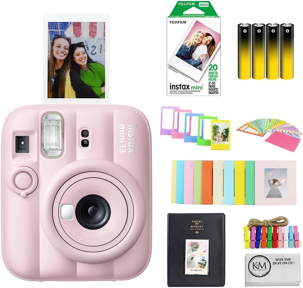 FUJIFILM INSTAX MINI 13 Instant Film Camera | Candy Pink Bundle