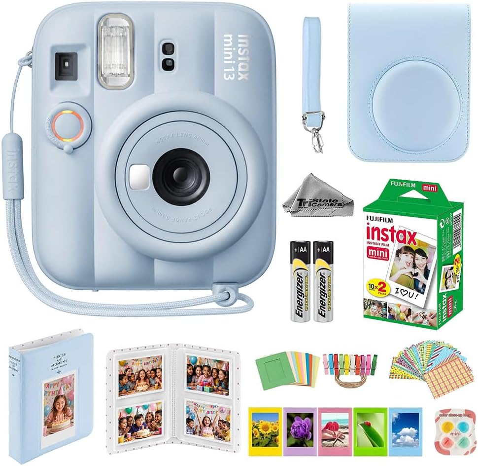 Fujifilm Instax Mini 13 Blue Instant Camera with 20-Sheet Film Set