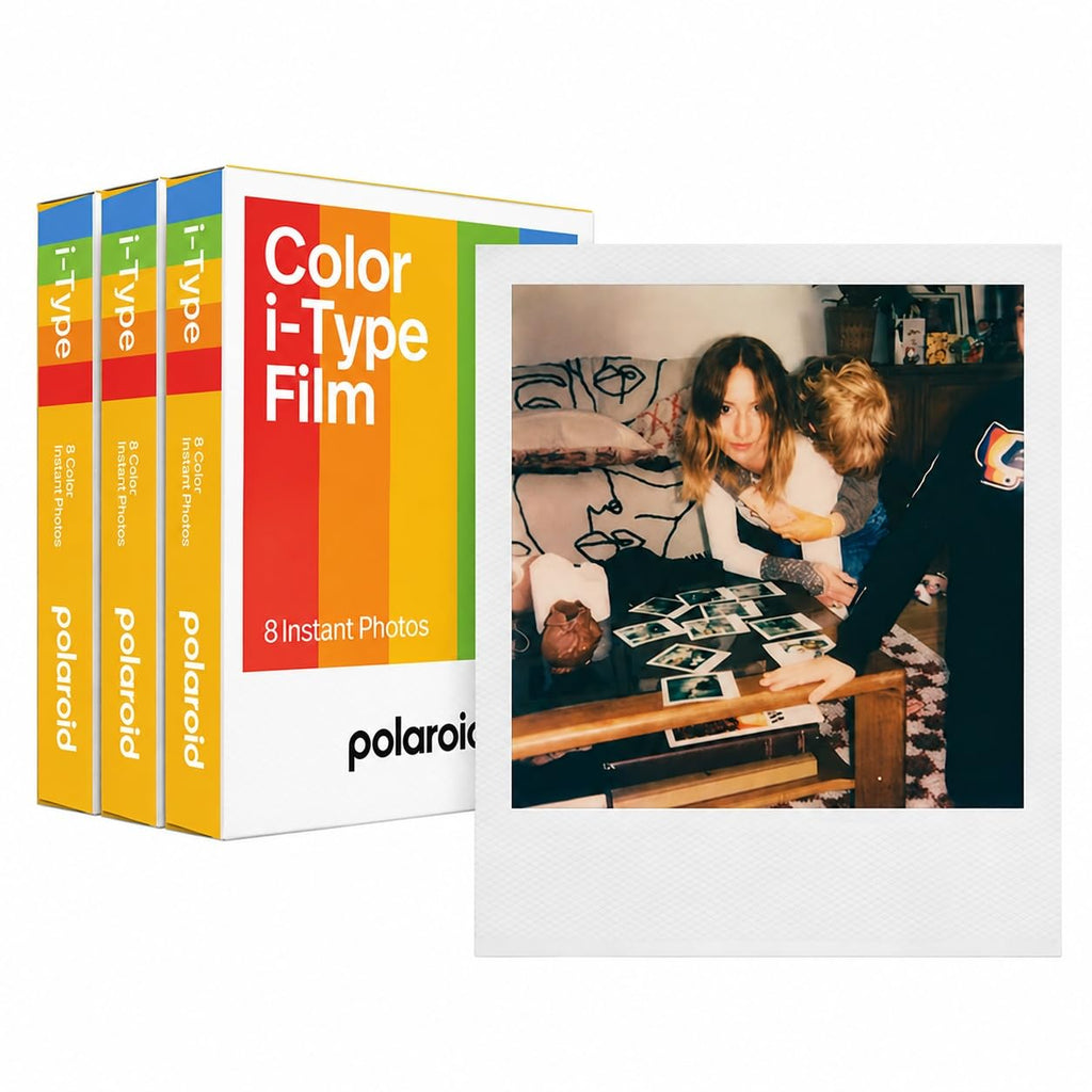 Polaroid Now Generation 3 i-Type Camera in Pebble White + 16 Film Bundle