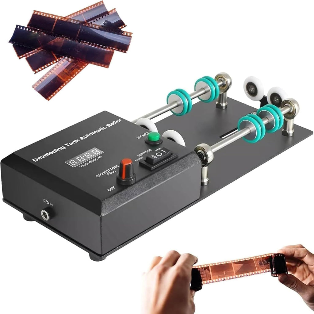 Electric Film Processor Machine,Universal Automatic Darkroom Film Processor Machine,with1-30min Timer & 4 Preset Programs