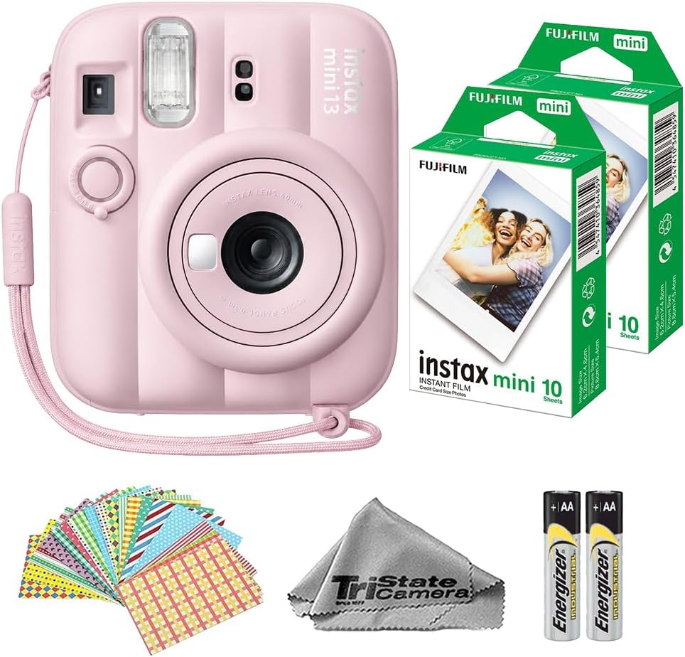Fujifilm Instax Mini 13 Candy Pink Instant Camera with 20-Sheet Film