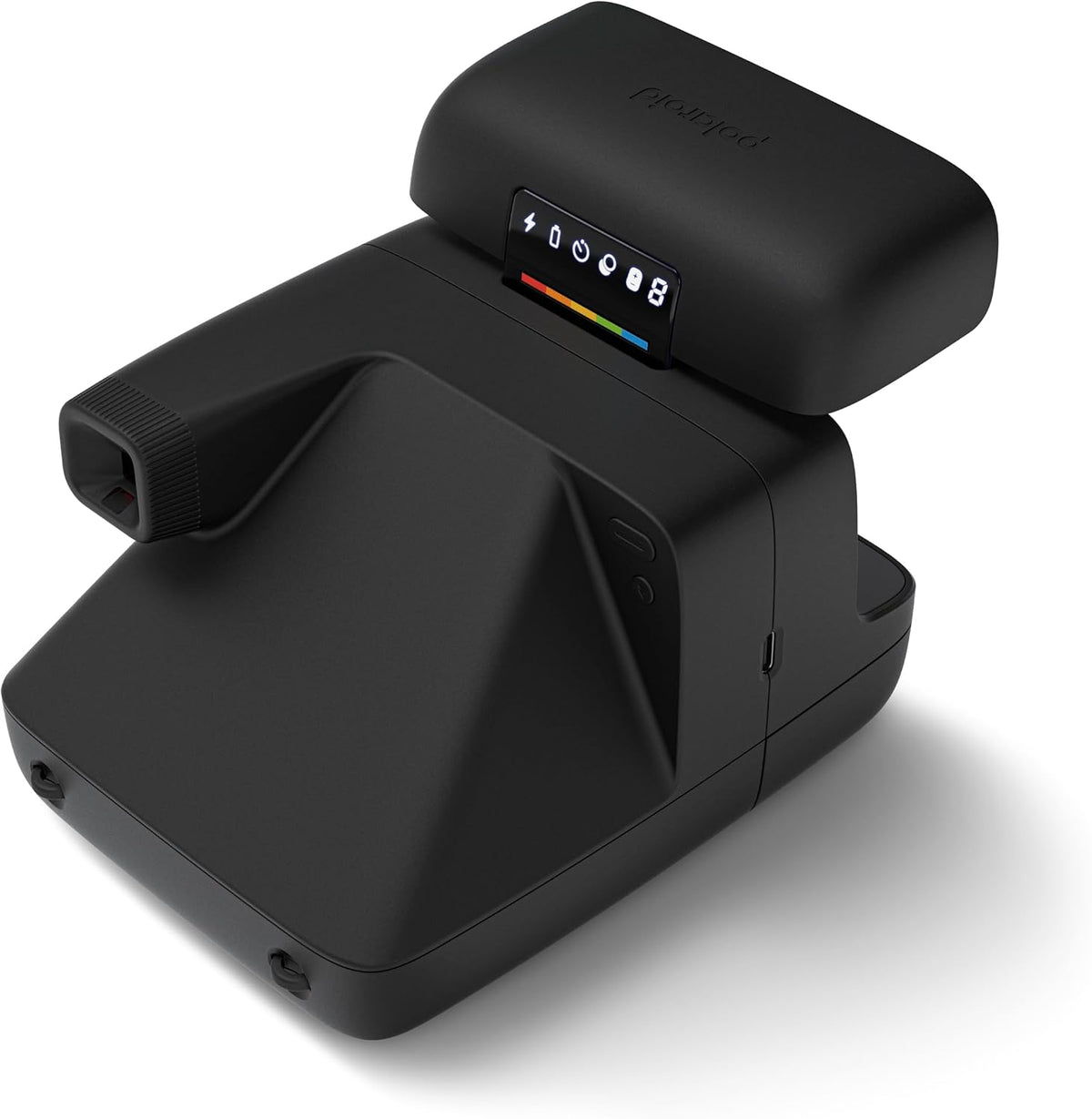 Polaroid Flip Instant Camera + Color Film Bundle (16 Photos Included) - Black (6565) - Hyperfocal 4-Lens System, Sonar autofocus, and Sence Analysis with Bluetooth paired Companion app