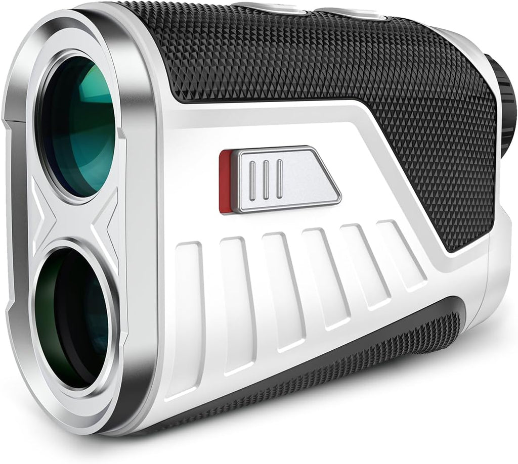 Golf Rangefinder with Slope, 1200 Yards Range Finder Golf with Rechargeable Battery, Magnetic Strap, Flag Pole Locking Vibration, 6X Magnification