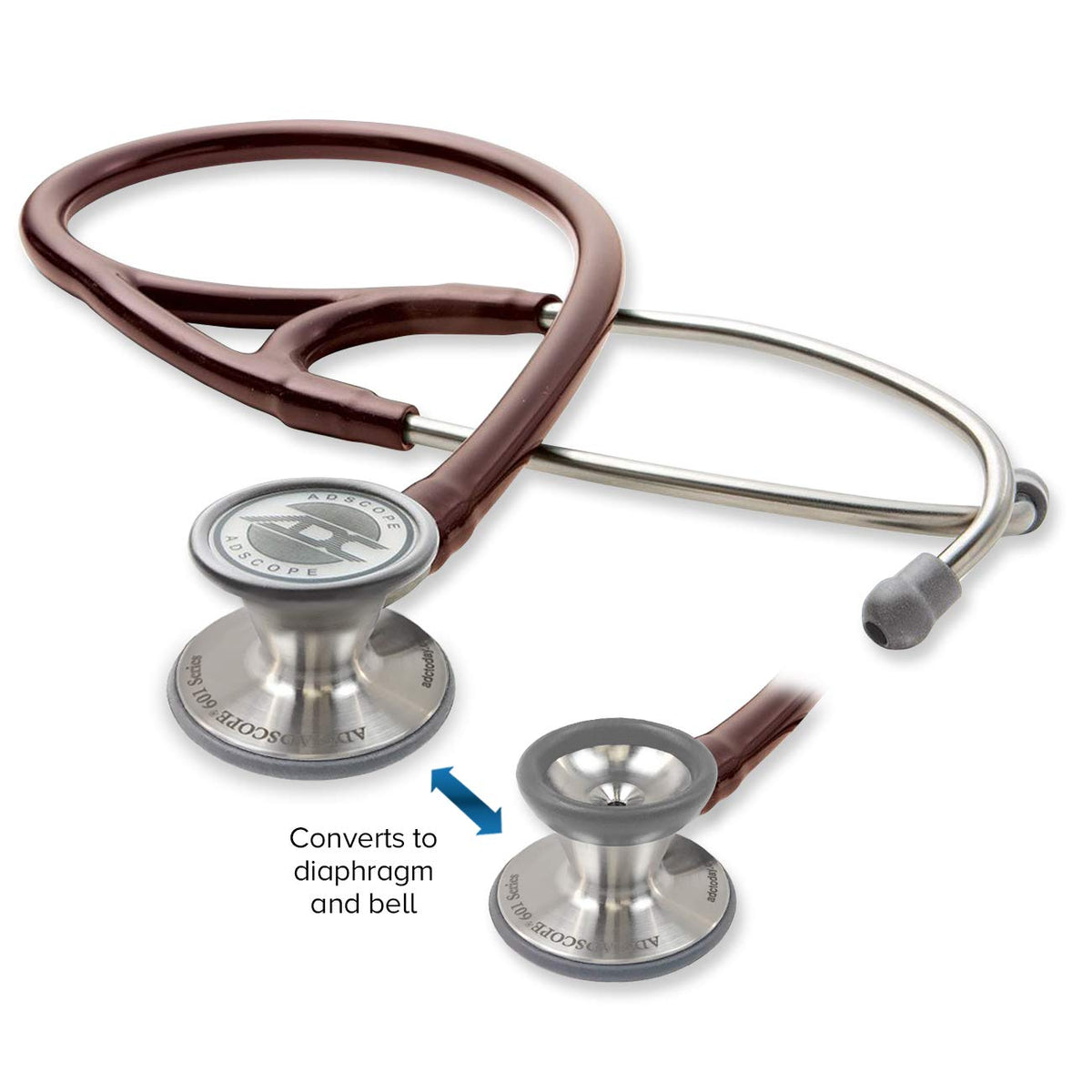 ADC Adscope 601 Convertible Cardiology Stethoscope, AFD Tunable Technology
