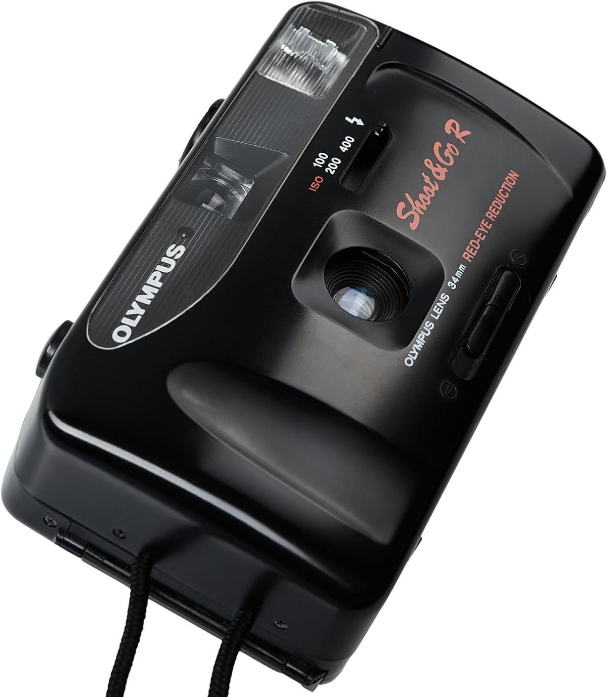 Olympus Shoot & Go 35mm Point & Shoot Film Camera with Built-In Flash â Compact Auto Focus Vintage Camera (Renewed)
