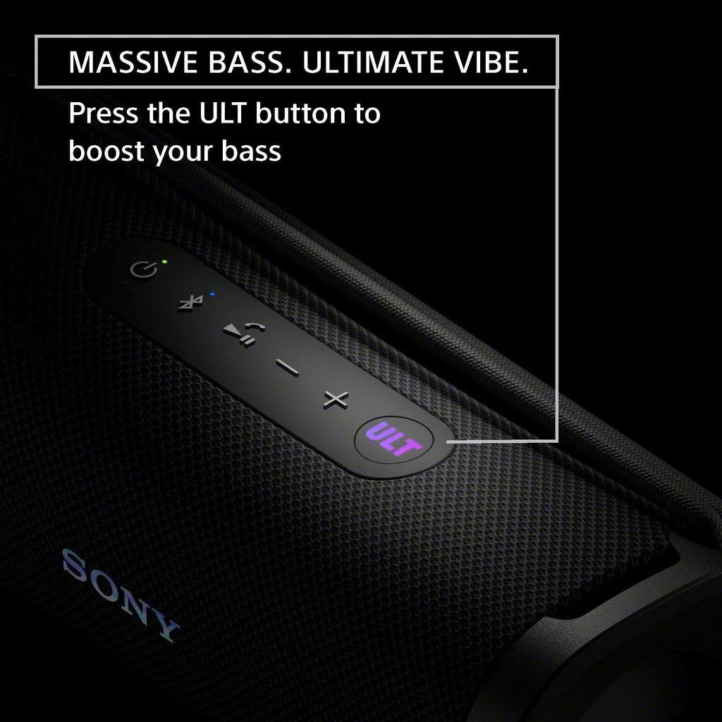 Black Waterproof, Sony 1 movable Bluetooth Compact Ultra IP67 ULT Speaker, Shockproof and Dustproof, - Rustproof FIELD Wireless