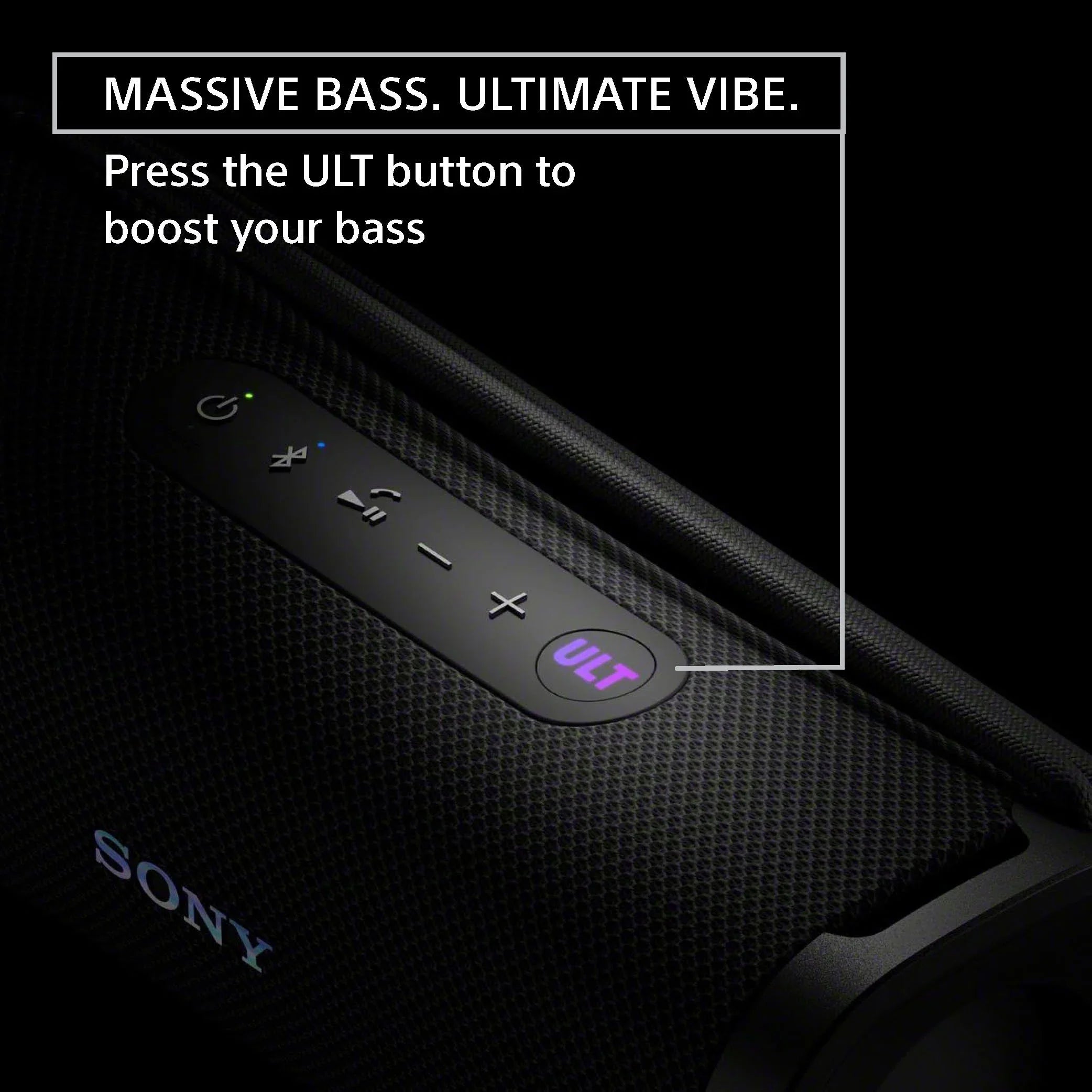 Black Waterproof, Sony 1 movable Bluetooth Compact Ultra IP67 ULT Speaker, Shockproof and Dustproof, - Rustproof FIELD Wireless