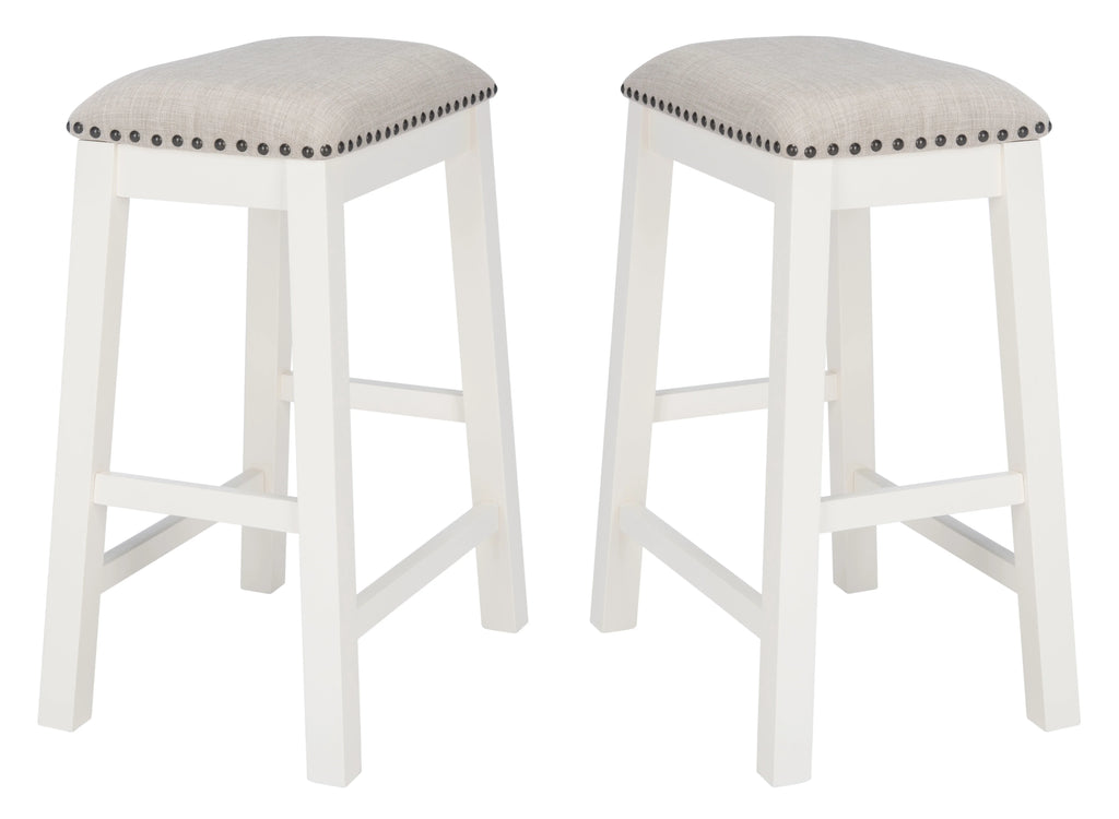White, in. in. x (18.8 Aero Set SAFAVIEH in. D W of Mid-Century H) 2 25 Counter x Stool, 13