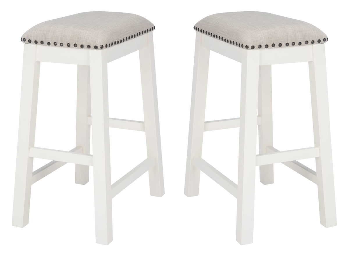 White, in. in. x (18.8 Aero Set SAFAVIEH in. D W of Mid-Century H) 2 25 Counter x Stool, 13