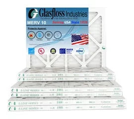 atmospheric 10 Furnace -Qty:6 in Glasfloss x MERV 17.5 inch) 18x25x1 Made 24.5x7/8 Filter Size: - (Actual - - USA