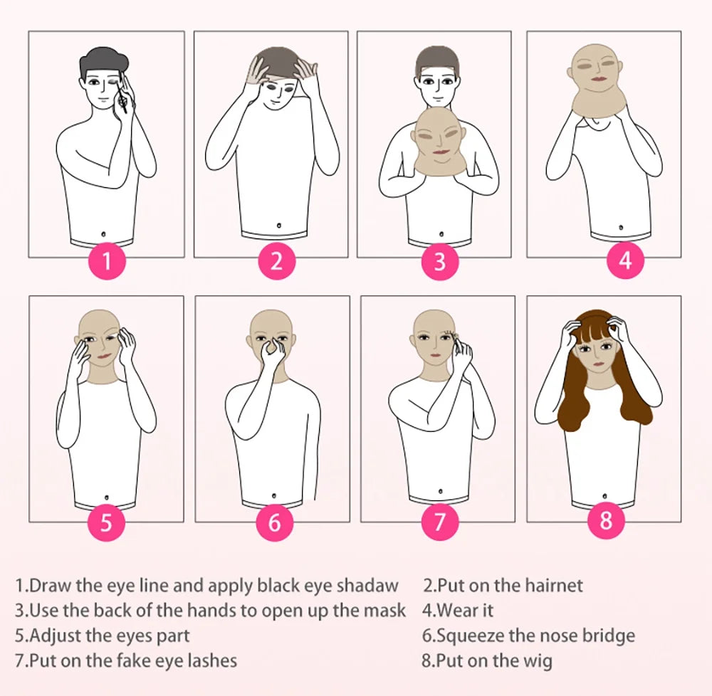 Face Female Cosplay Silicone Human Realistic ROANYER Skin Mask Crossdresser