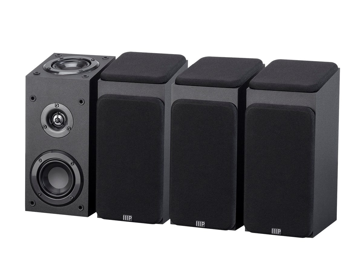 Inch Immersive Subwoofer Monoprice Premium System 8 200 With Theater 5.1.4-Ch. Black - Home Watt