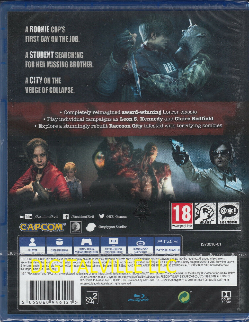 Factory 2 PS4 Resident PlayStation Evil New 4 Brand Sealed