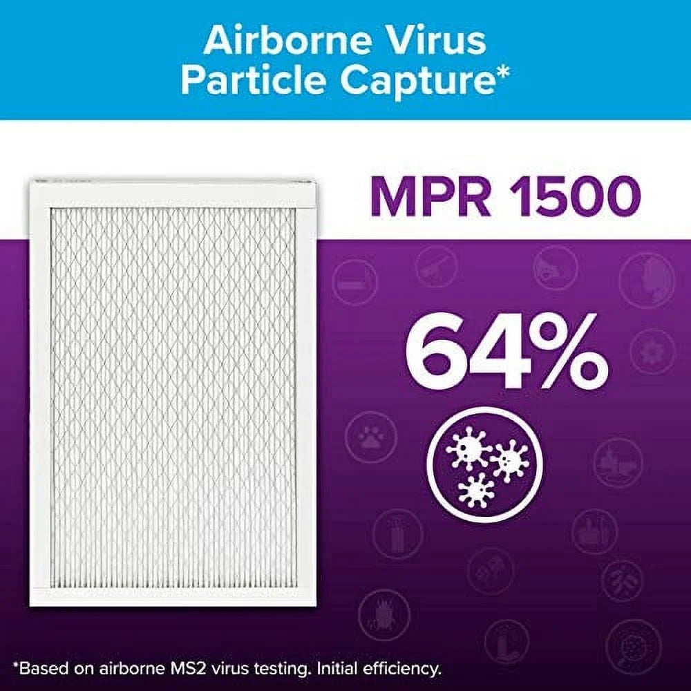Healthy 1500, dimensions Filtrete 12x24x1, x MPR atmospheric Allergen, Living 23.69 Furnace AC x Filter, 11.69 (exact Ultra 0.78) 6-Pack