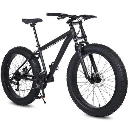 Wolf's Ffork 24 Wide Bicycle Fat Tire Front Women Bikes 26*4.0 Double Cycling Inch Frame Aluminum Men Fang Alloy Speed Snow
