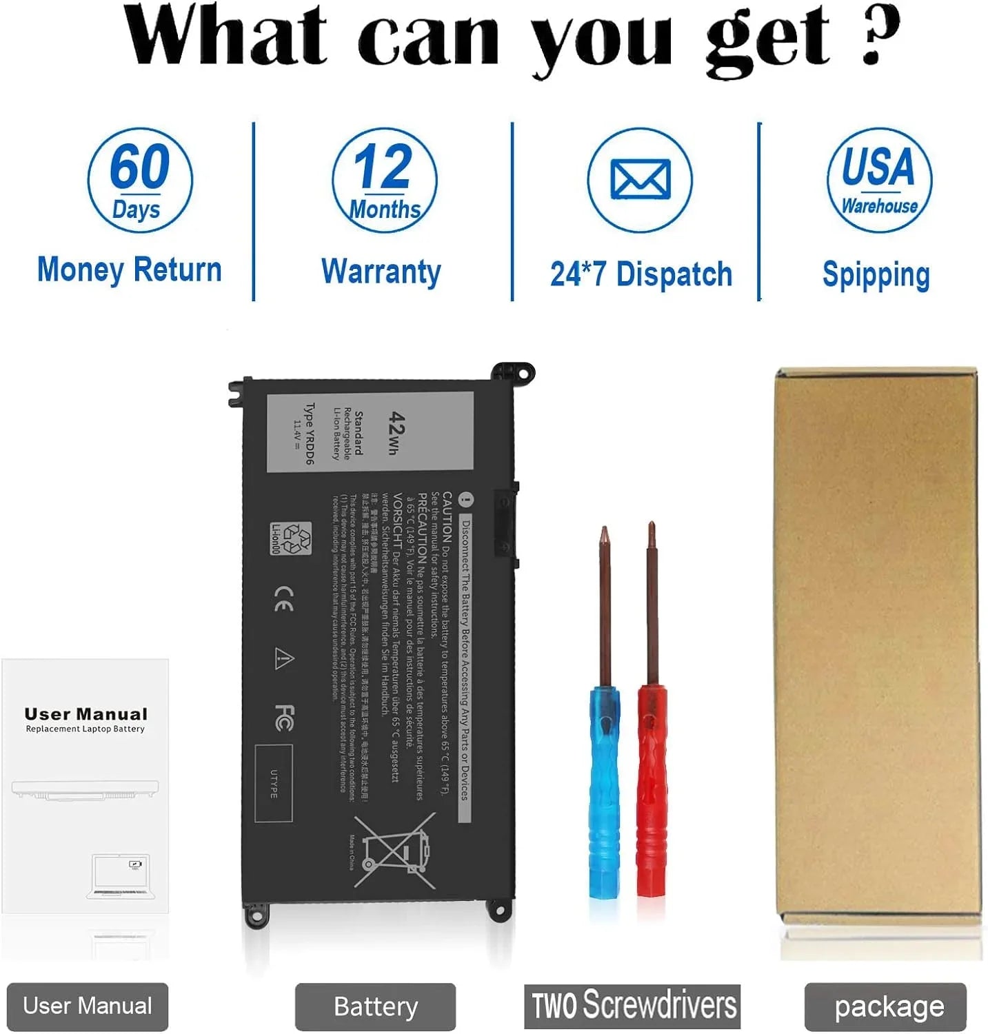 3582 y 5590 3584 5585 Dell for 3593 5594 Inspiron 5584 YRDD6 5593 42Wh 3493 14 3583 15 5481 P75F 5598 7586 5582