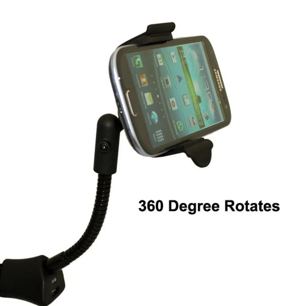 Z with 4 5 Turbo Swivel Stylo Port J5 Gooseneck Dock USB Charger Car J3 Moto 3, Motorola Droid 3D Samsung 2, Note - for Droid Cradle 3 LG Mount Droid Holder - Socket Galaxy V20 V10 Black J7, Force