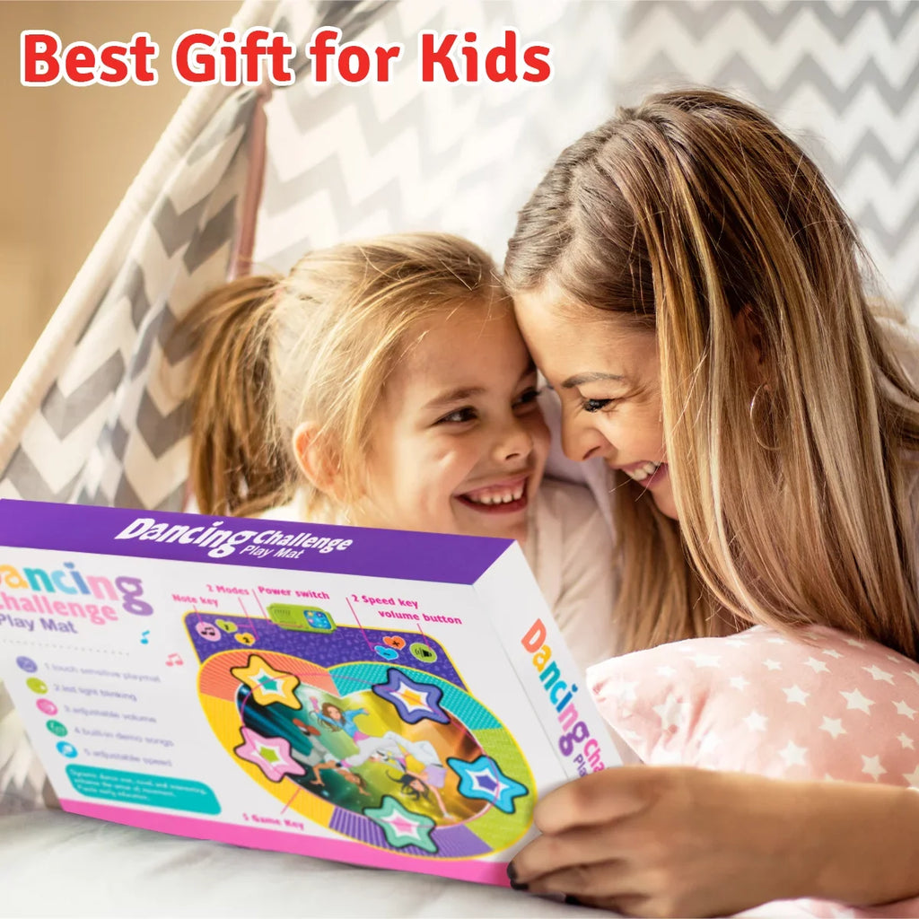 Kids 4 9 Ages 6 Gift for Toy 5 with for Dance Kids Game UNIH Ages 8 Mat 10, Music 4-8 3 Boys 7 Girls Dance