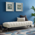 Ivory Velvet Modway Adept Performance Bench in