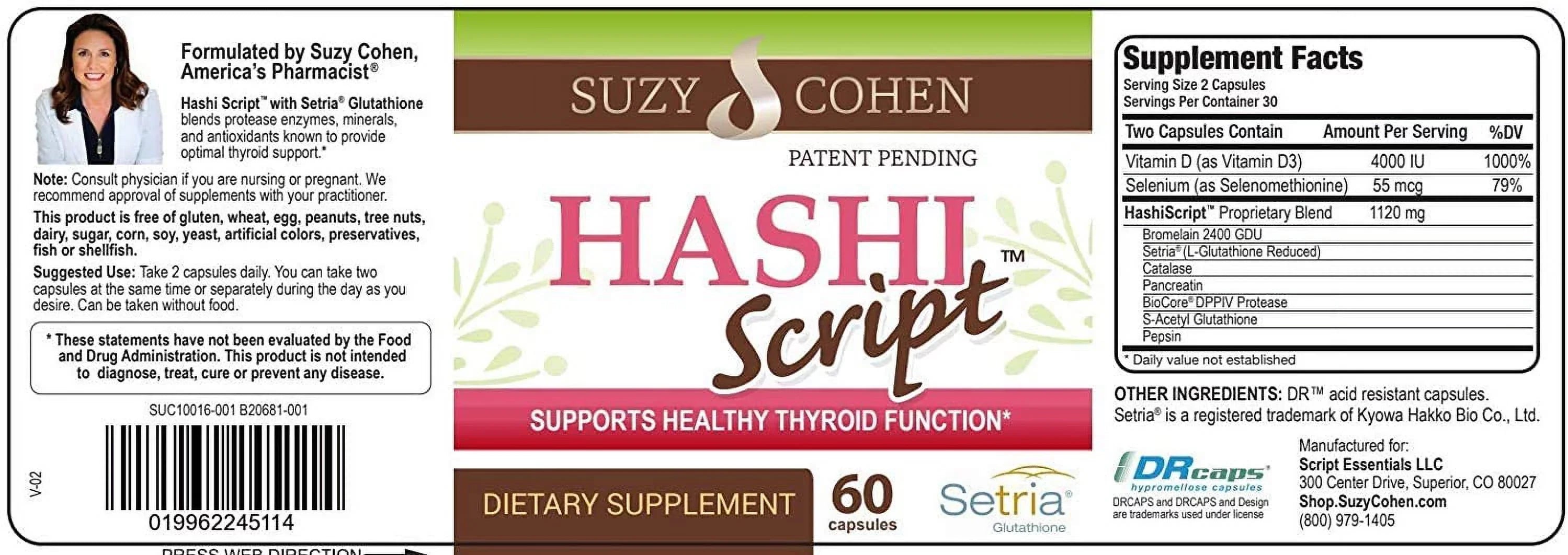 '- Formula and Thyroid by Glutathione Cohen Support Immune with Suzy HashiScript and Catalase