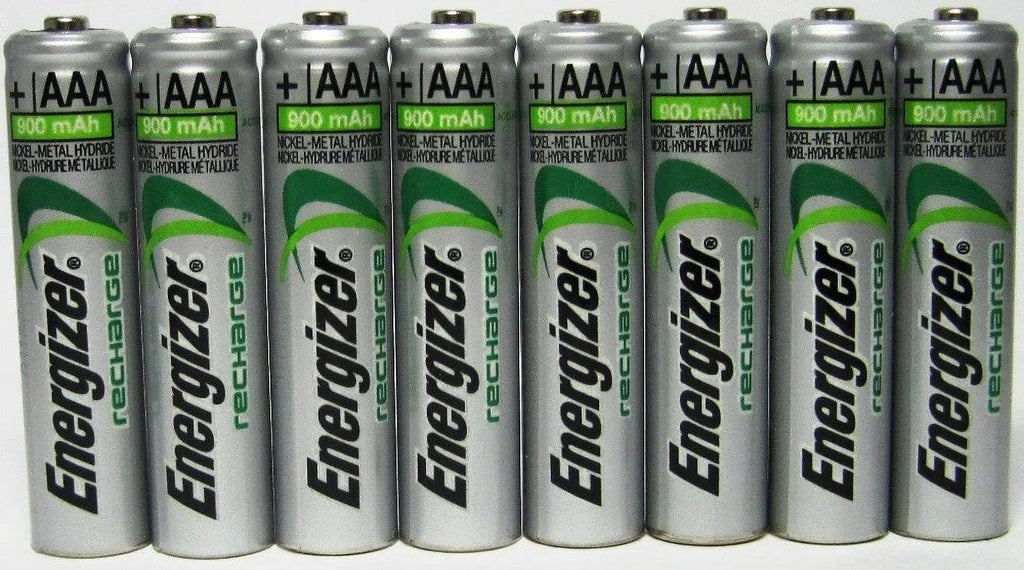 Rechargeable mAh NiMH 8 AAA Energizer 900 Batteries x