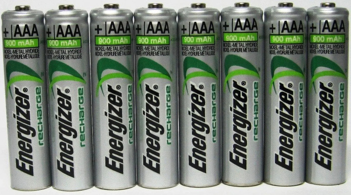 Rechargeable mAh NiMH 8 AAA Energizer 900 Batteries x