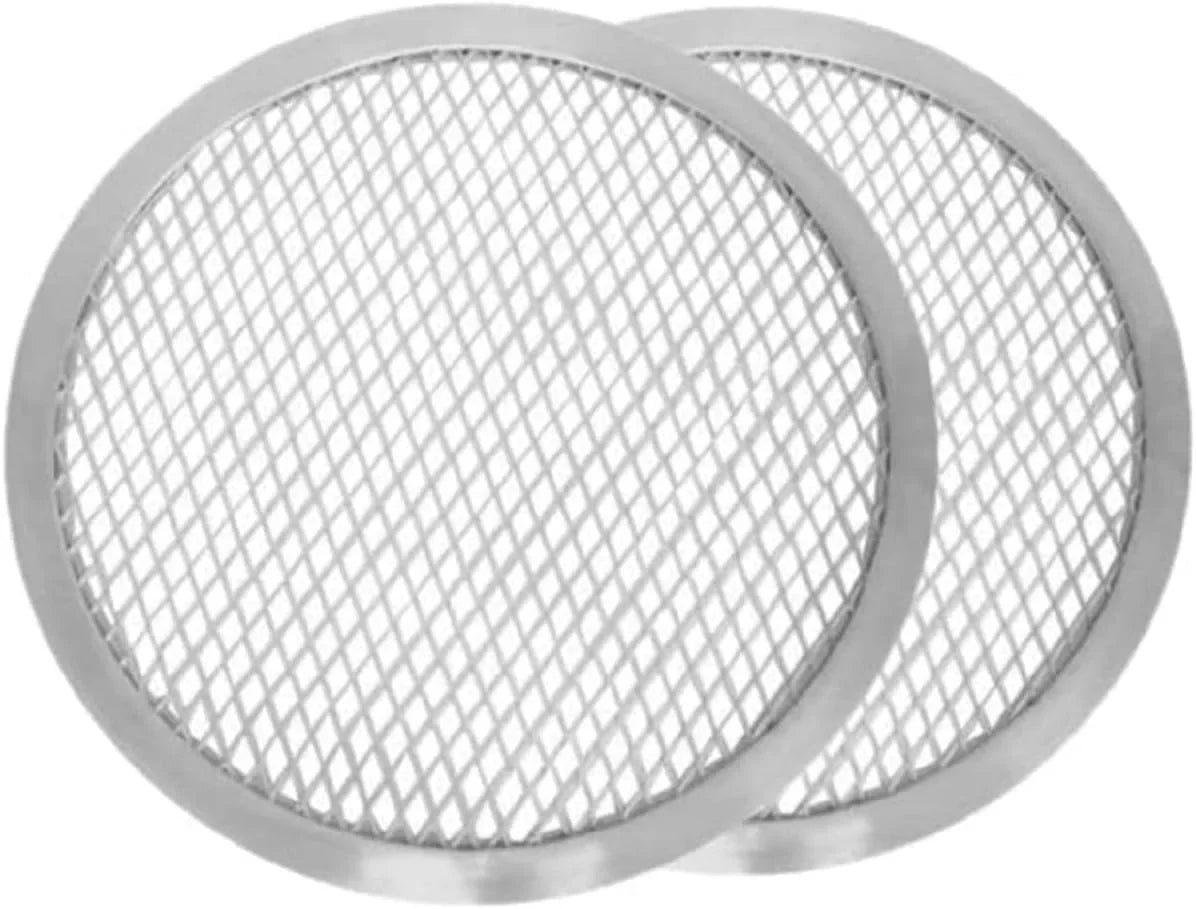 Rim- Home Baking Round Baking Tray of TrueCraftware- for Kitchen Pan Set Aluminum Screen Bakeware Tray Pizzeria Pizza Screen Round & Pizza 2 Restaurants 20” Pizza Seamless
