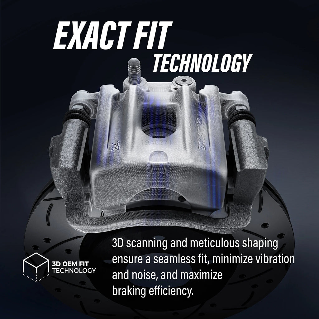 With 12 C/V KC8-100709P 03 Transit Auto Single 24 Front And Kit Piston Disc Rear Brake Pads Rotors For 2012 Ram Caliper From Semi-Metallic