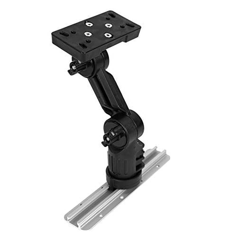 Mounted LockNLoad Track Mount Compatible Helix with YakAttack Humminbird