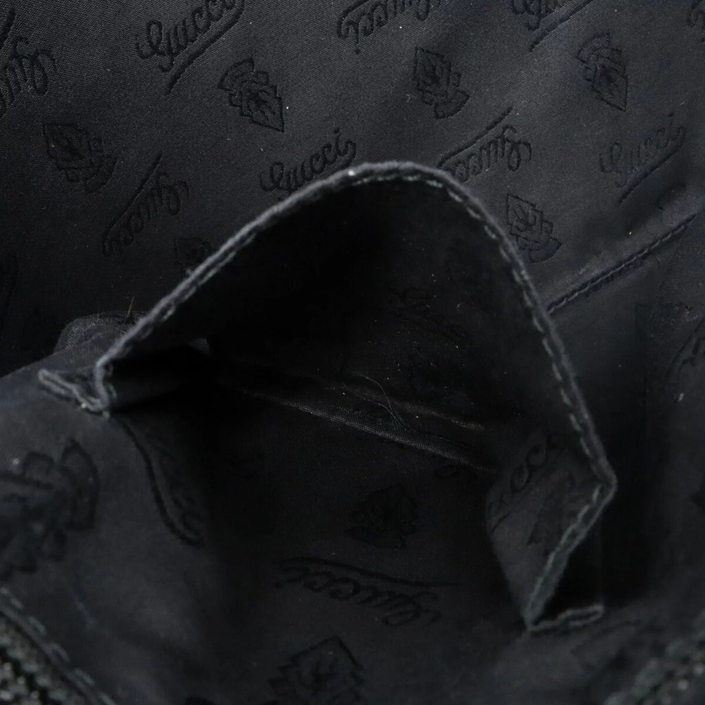 Pre-Owned GG GUCCI Imprime 201446 Leather Shoulder Gucci Bag Crossbody Black (Good)