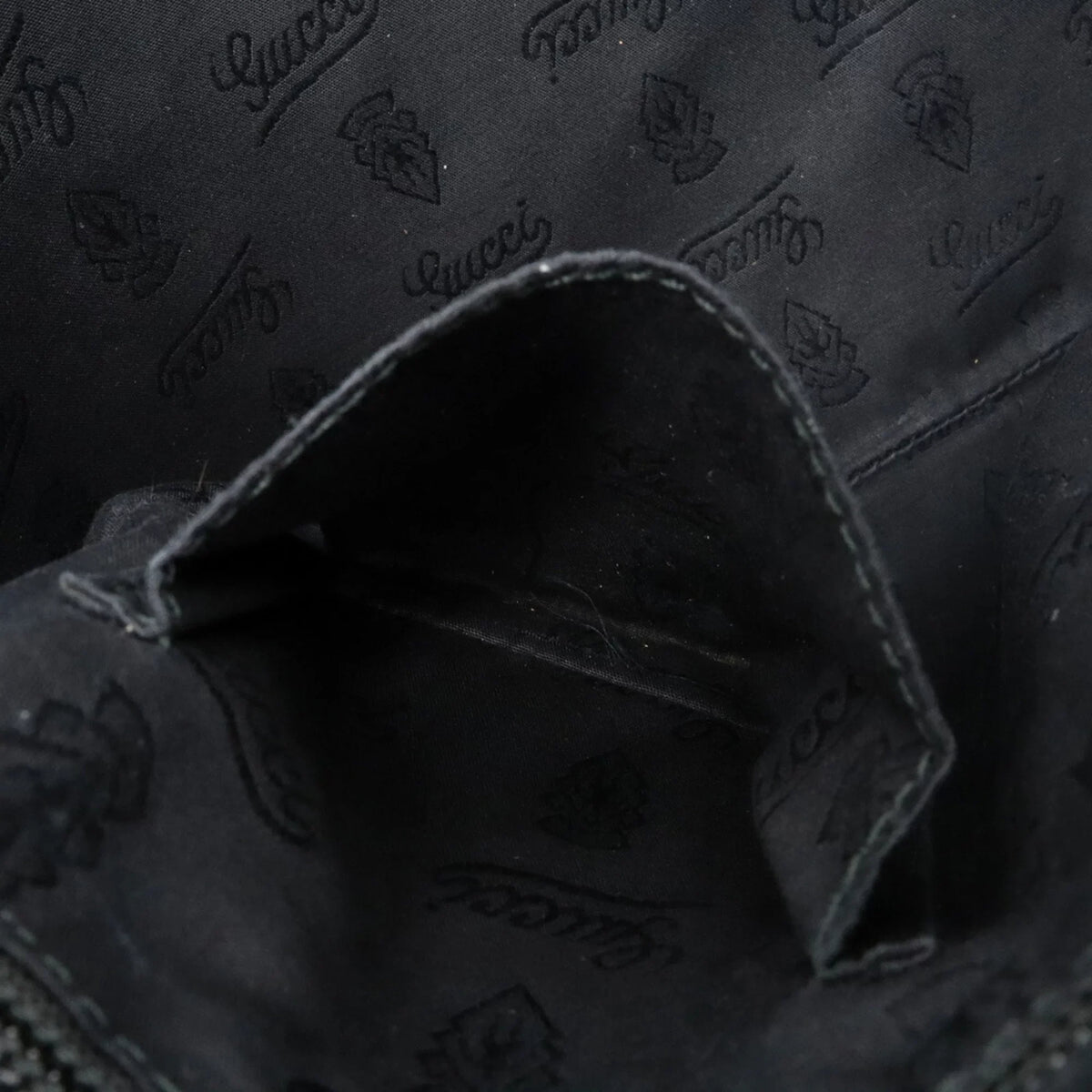 Pre-Owned GG GUCCI Imprime 201446 Leather Shoulder Gucci Bag Crossbody Black (Good)