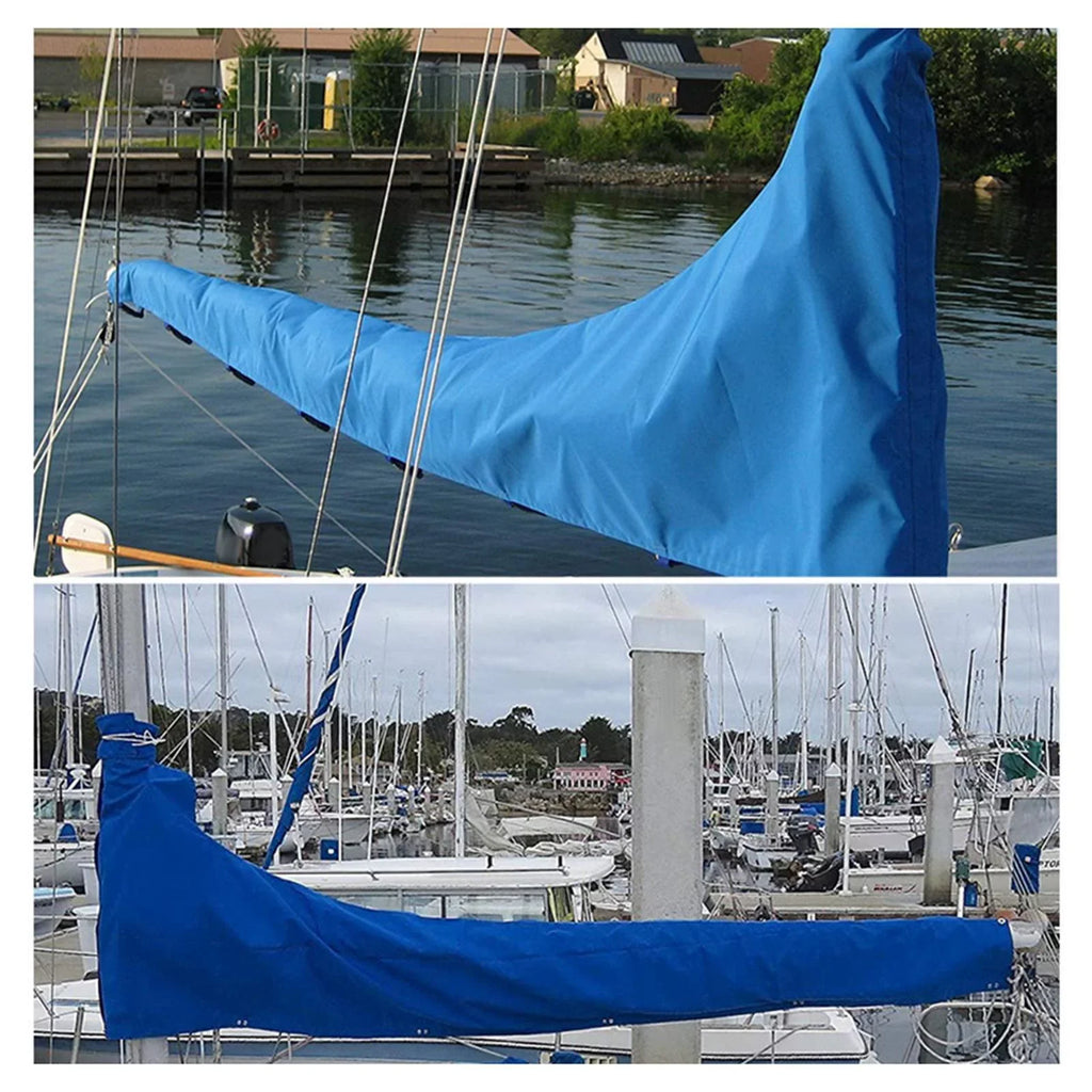 Thickened material Snow Adjustable Dustproof Strap Blue Sail Cover , Cover Oxford 12 Cover, 600D FT FT to 12 Mainsail Cover 11 ,