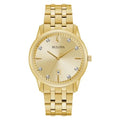 Gold-Tone Indicator Quartz 40mm 97D123 Bulova Sutton Date Men's Watch