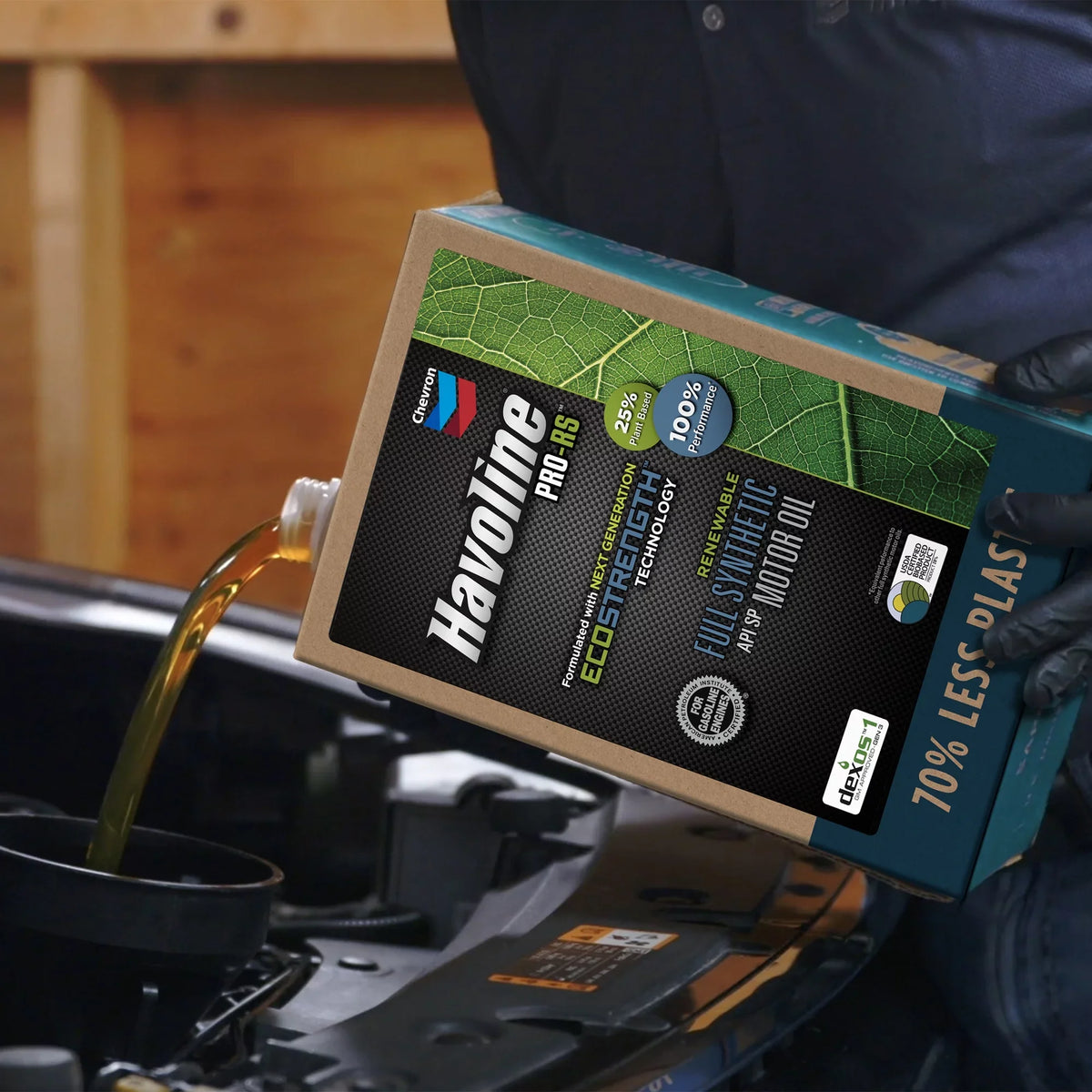 Havoline PRO-RS Box Synthetic Oil Renewable Motor Smart 6Q Change 5W-20,