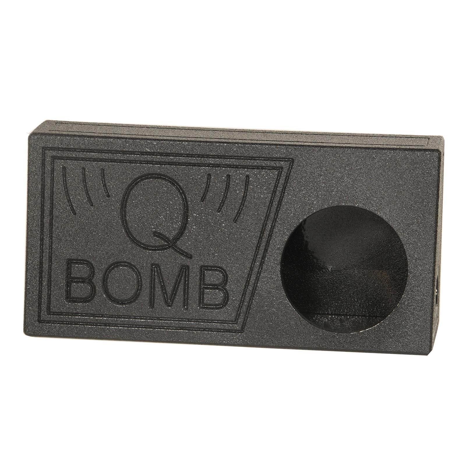 Single with 10" Box Vented Spray Pack) QBomb QPower (2 Subwoofer Black Bedliner