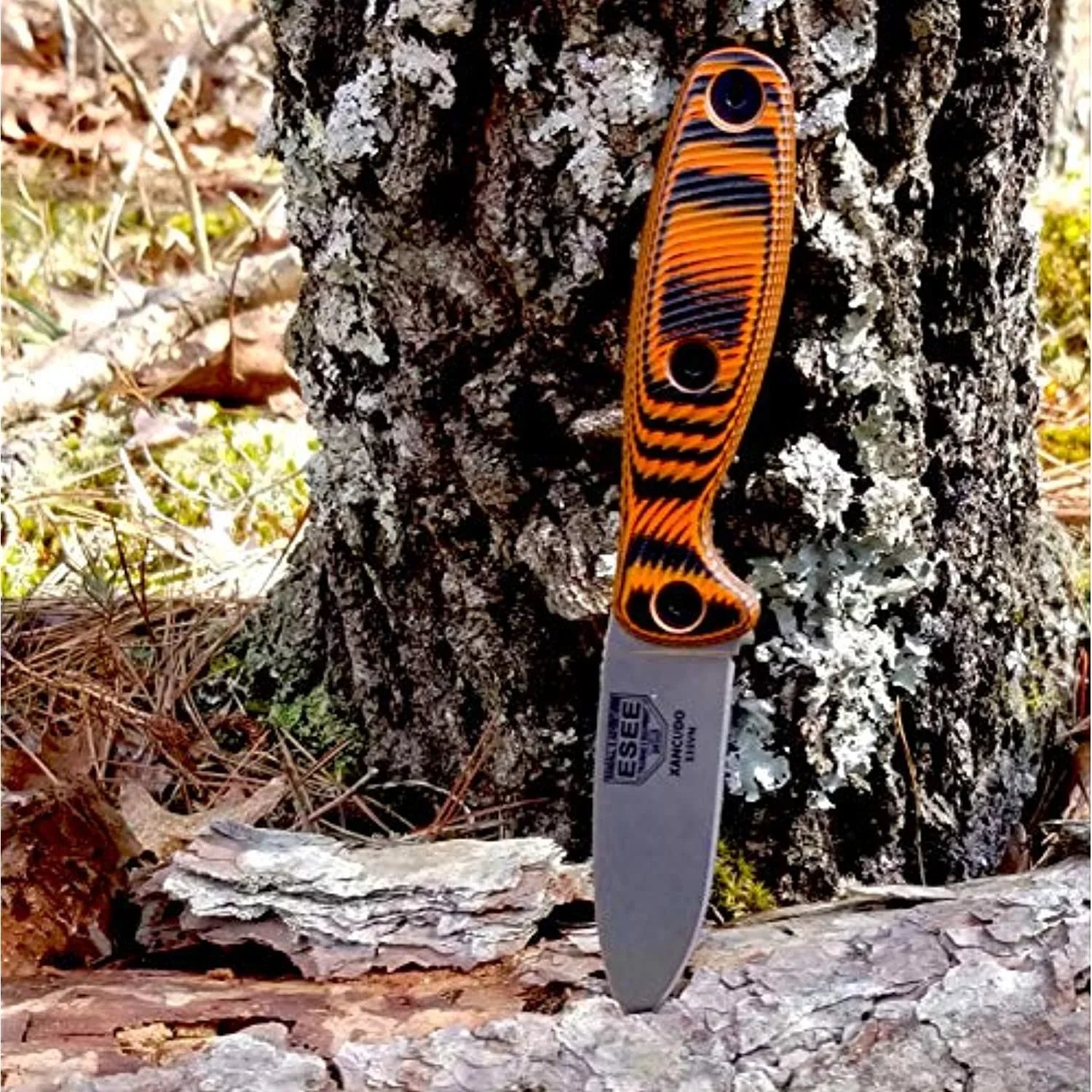 Knives XAN2-006 Orange/Black S35VN Stainless Xancudo Fixed G10 Blade & Steel ESEE Knife