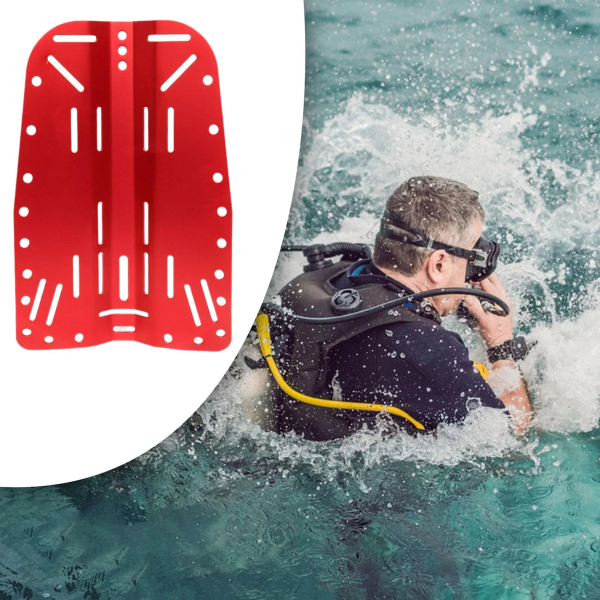 Gear GARENDE BCD Snorkeling Universal Backplate Plate Diving Lightweight Scuba Diver