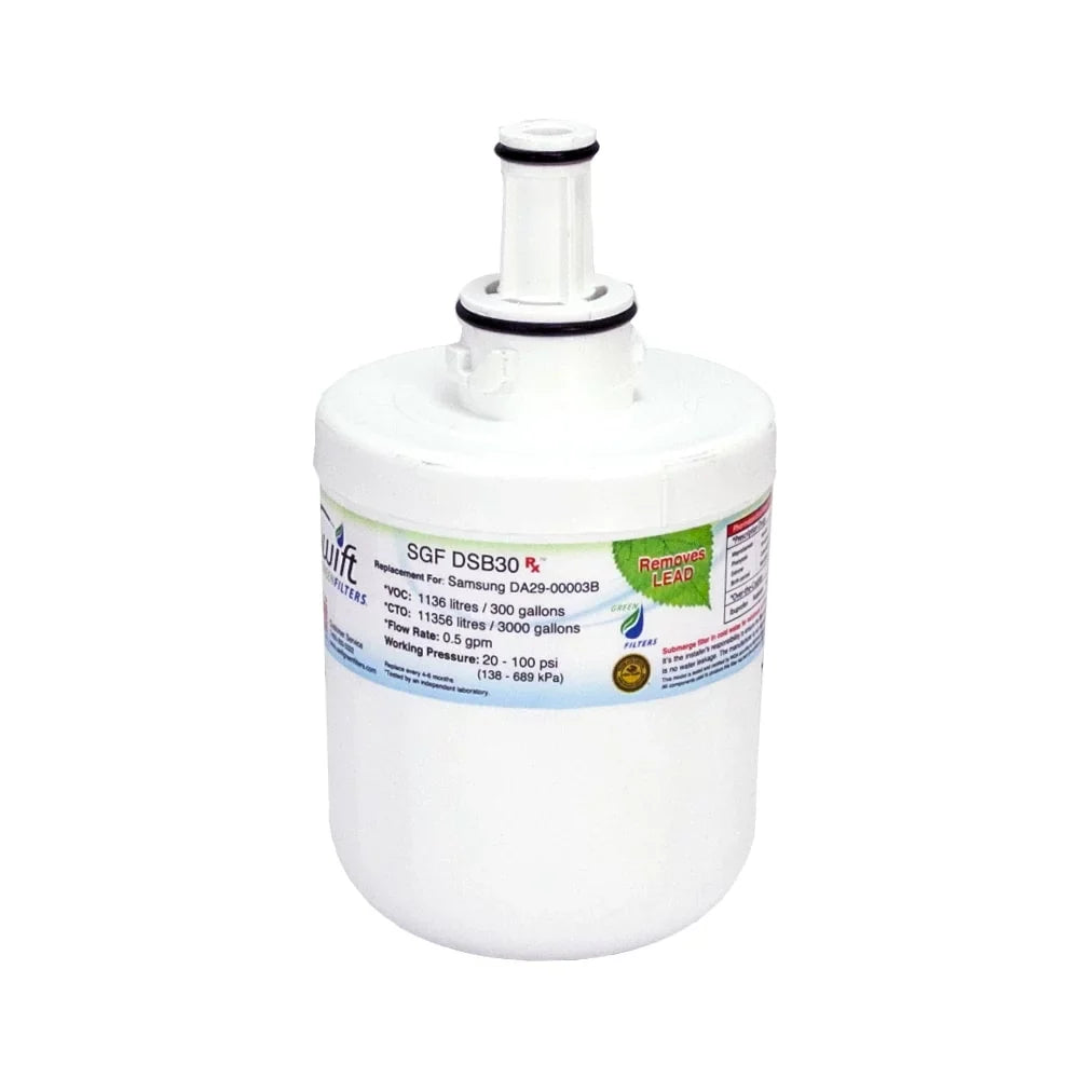 Filters Pharmaceutical Rx 3) Green for Water SGF-DSB30 Replacement Refrigerators Swift Filters(Pack of Samsung DA2900003G